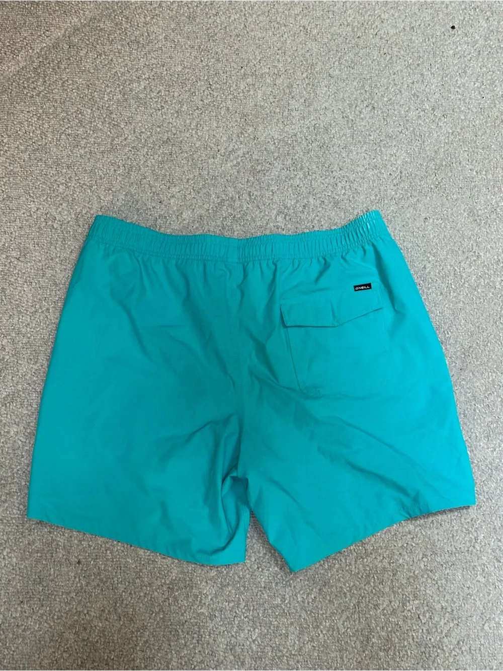 O'Neill Men's Teal Swim Trunks with Black Drawstring